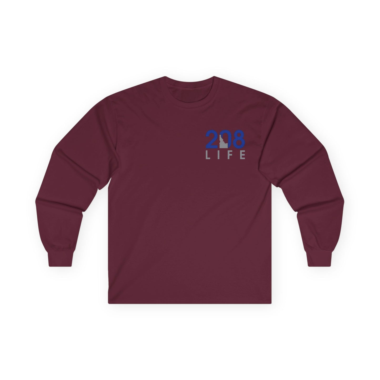 “208 Life” Long Sleeve Unisex Tee – Celebrate the Idaho Spirit