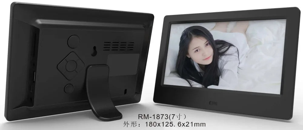 7-inch HD digital photo frame Video Player digital photo frame with music, video function