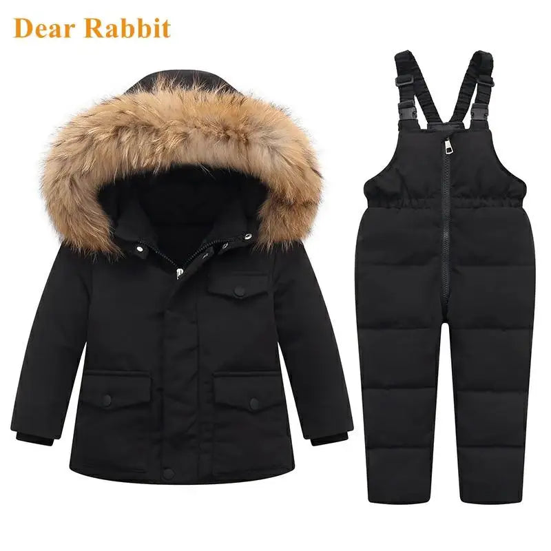 Winter Fur Hooded Kid's Parka