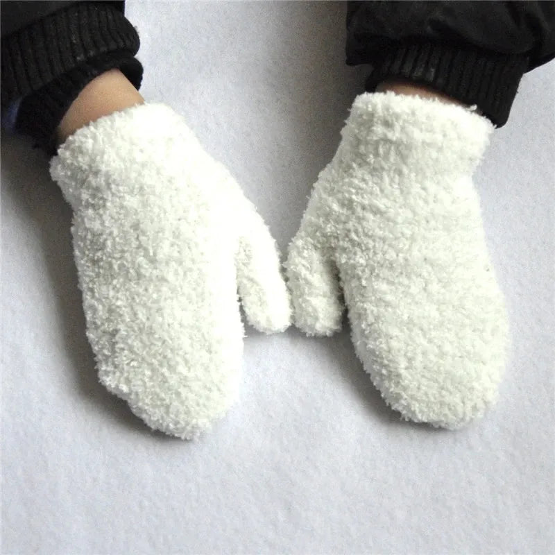 Plush Baby Winter Gloves