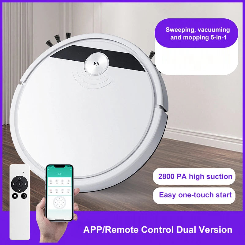 2800PA 3-in-1 RS800 Super Quiet Robot Vacuum Cleaner