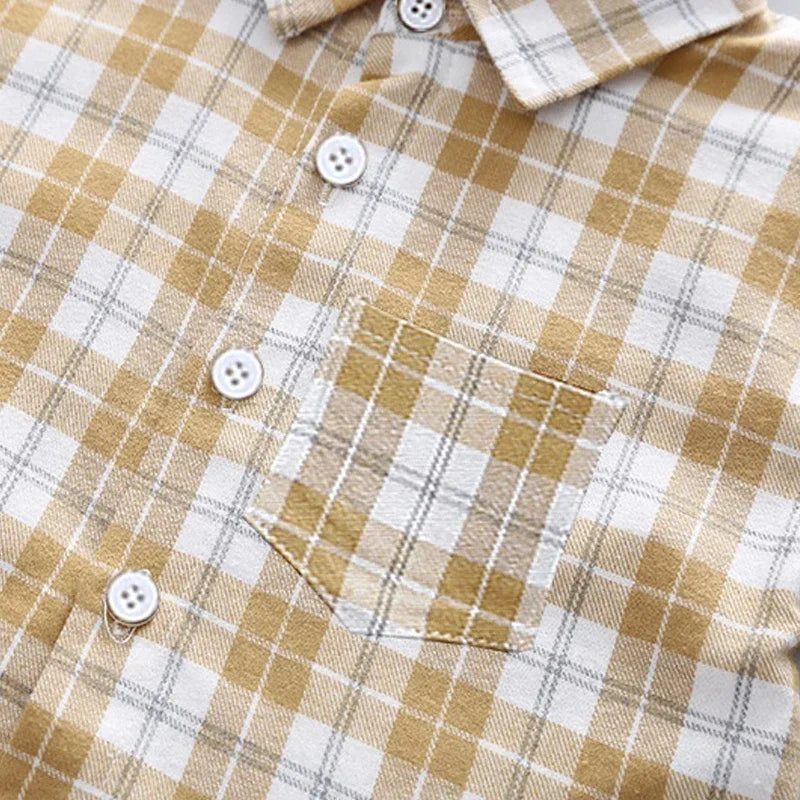 Plaid Cotton Kid's Shirt