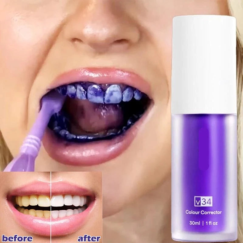 Purple Toothpaste Teeth Whitening