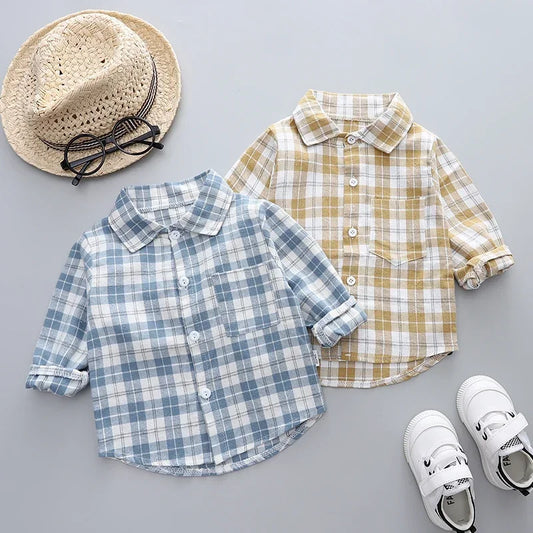 Plaid Cotton Kid's Shirt