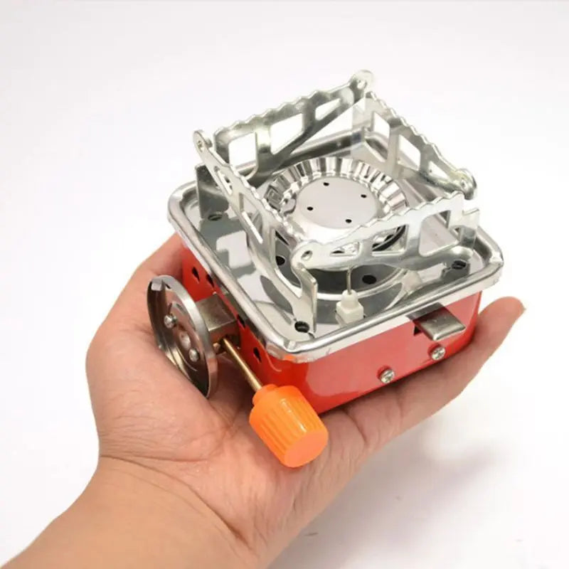 Camping Portable Gas Stove Foldable Mini High Power Grill Outdoor Cookware Windproof Safe BBQ Grill with Free Storage Bag