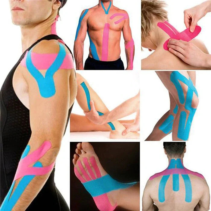 5 Size Kinesiology Tape Medical Athletic Elastoplast Sport Recovery Strapping Gym Waterproof Tennis Muscle Pain Relief Bandage