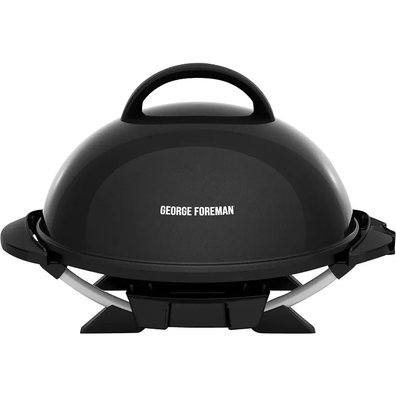 George Foreman Indoor/Outdoor Electric Grill, 15-Serving, black