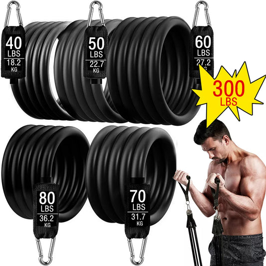 300lb Fitness Elastic Band Workout