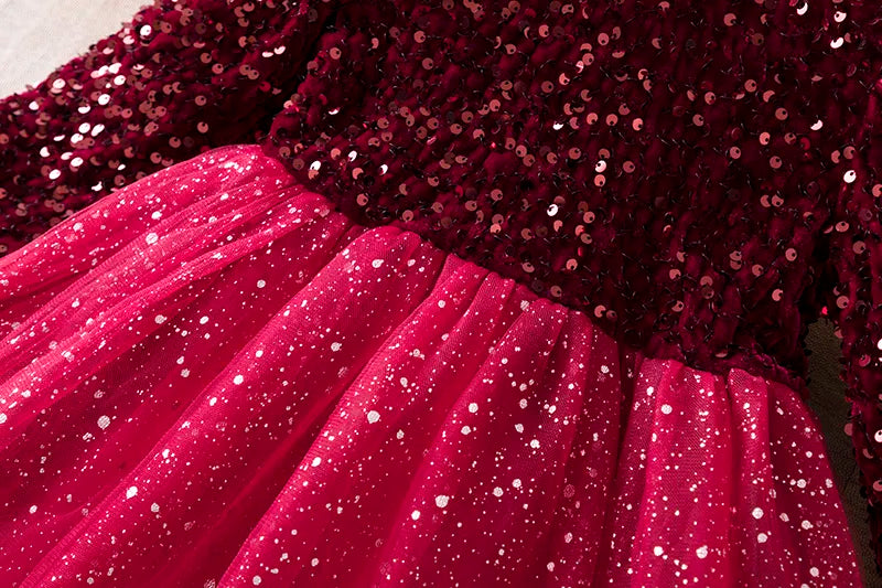 NNJXD Sparkle Princess Party Dress