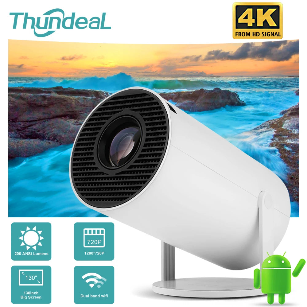 Thundeal HY300 Android Wifi Smart Portable Projector 1280 720P Full HD