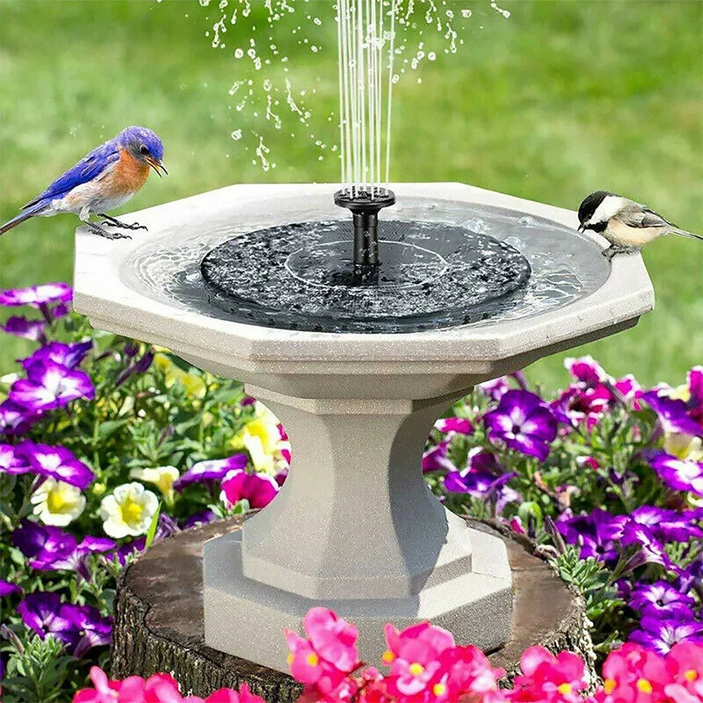 1.5W/2.5W Solar Fountain with 6 Nozzle Floating Solar Powered Water Fountain Pump for Garden Ponds Pool Fish Tank Aquarium