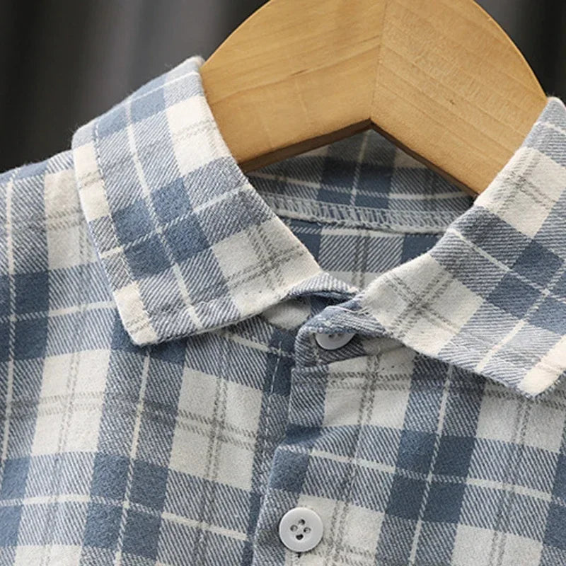 Plaid Cotton Kid's Shirt