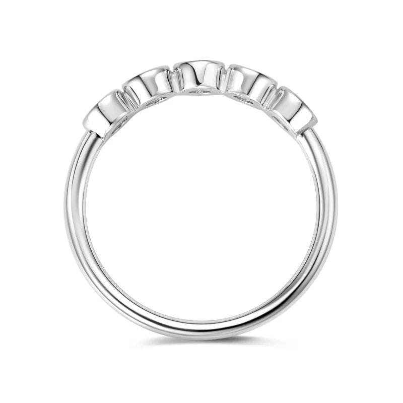 Lnngy Bezel 3mm Moissanite Ring With Certificate