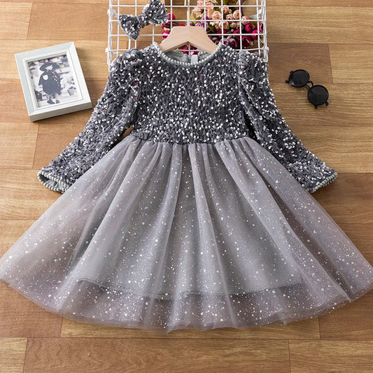 NNJXD Sparkle Princess Party Dress