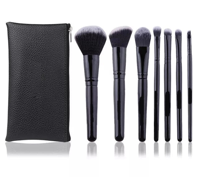 Black Makeup Brushes Set