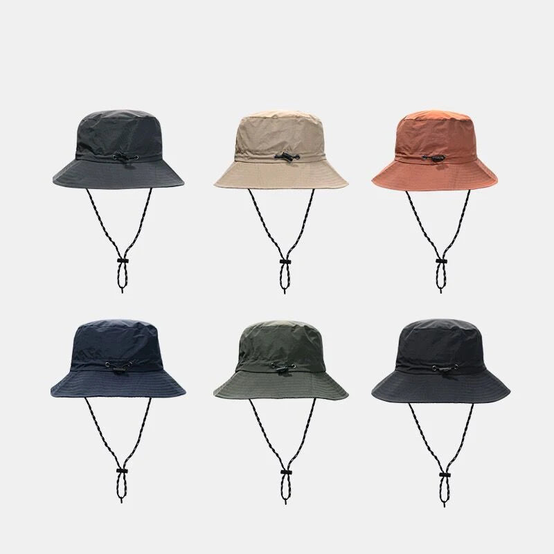 Quick Drying Fisherman Caps Women Men Summer Outdoor Beach Panama Hats Waterproof Camping Hiking Foldable Bob Bucket Sunhats