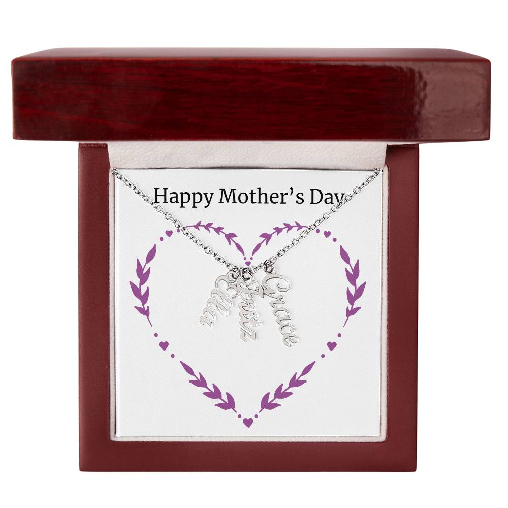 Multi Name Necklace - Happy Mother's Day